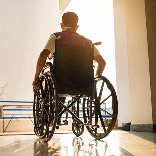 Person in a wheelchair receiving Continence Assessment and Toilet Training Support in Melbourne.